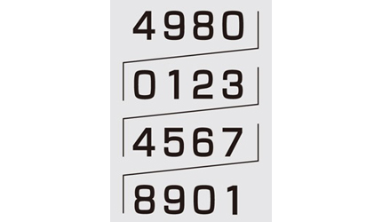 九州カードNEXTのクレジットカードに書いてあるクイックリードによる会員番号の見本