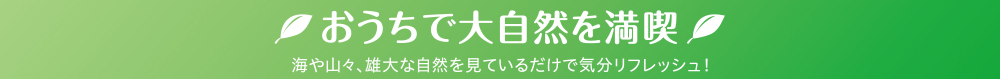 おうちで大自然を満喫