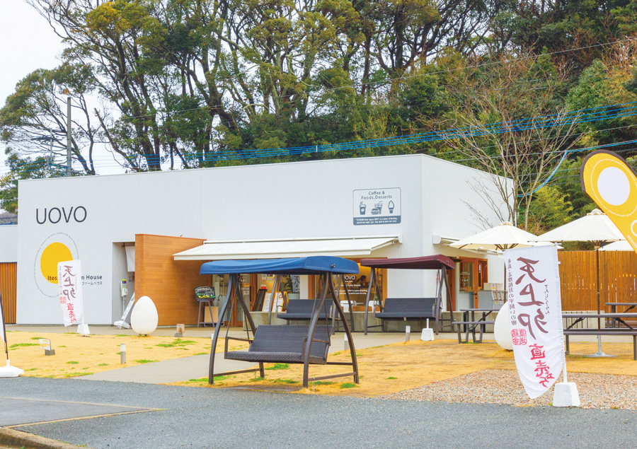 糸島でペットと楽しめるグルメ「糸島ファームハウスUOVO」店外観