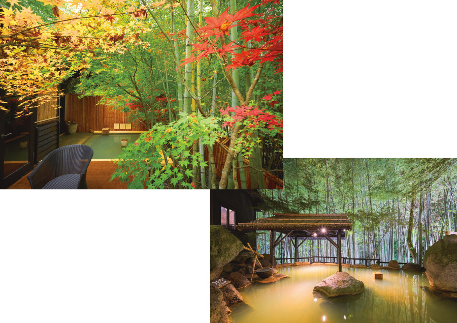 景色と温泉が自慢の人気宿6選「竹ふえ」：温泉
