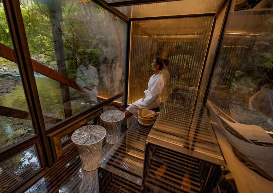 九州のおすすめサウナ「Treeful Treehouse Sustainable Resort」ツリーハウスサウナ