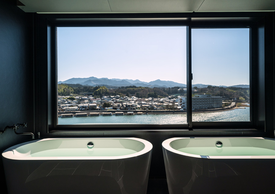 九州のおすすめサウナ「Ryokan & Sauna Yorozuya Hita」水風呂