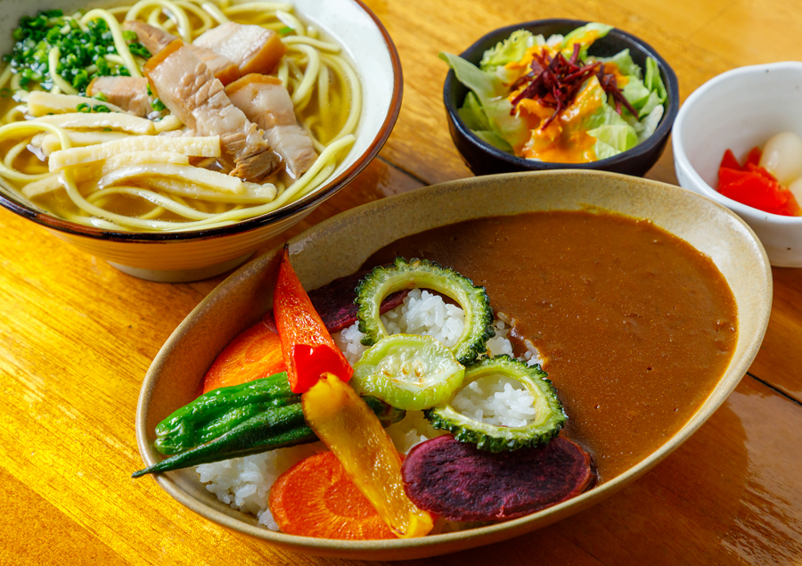竹富島のおすすめグルメ「かにふ」料理