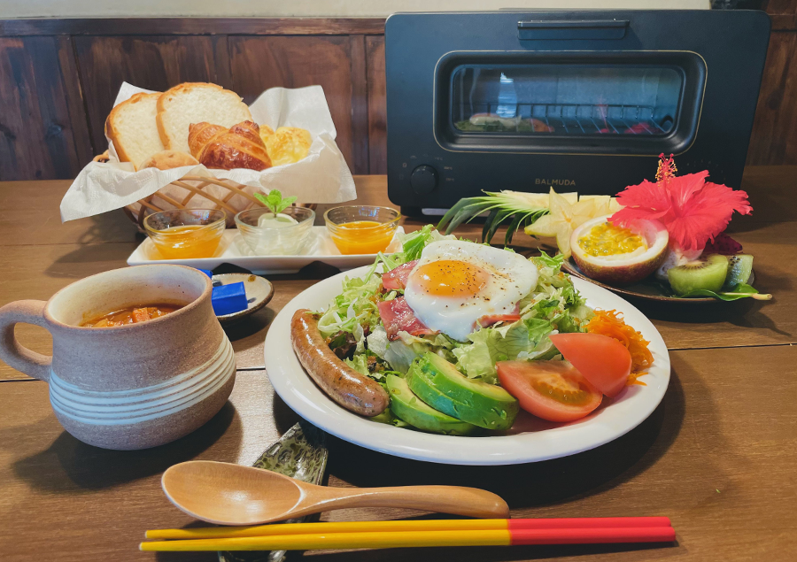 竹富島のおすすめ宿泊施設「島宿 願寿屋」朝食