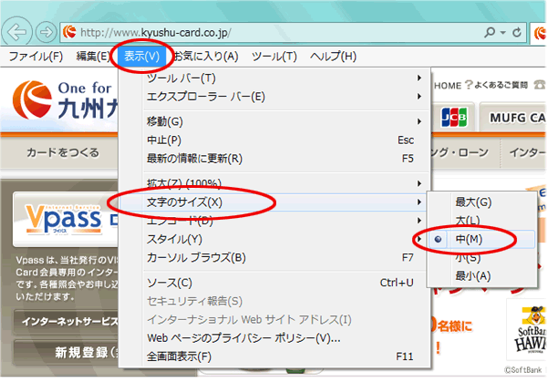 Windows版Microsoft Internet Explorer11.0の場合